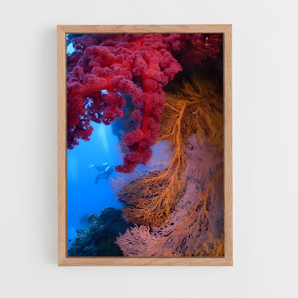ap-coral reef-7 cadre Bois clair