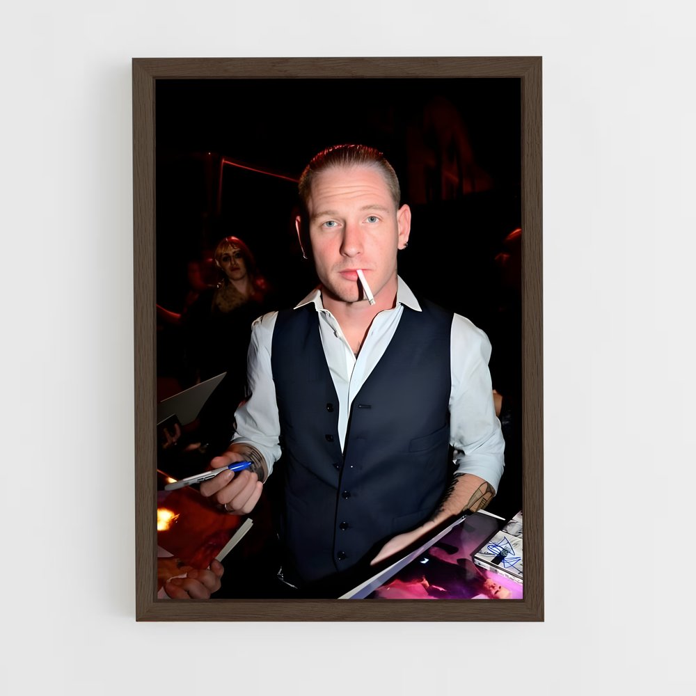 ap-corey taylor-1 cadre Bois foncé