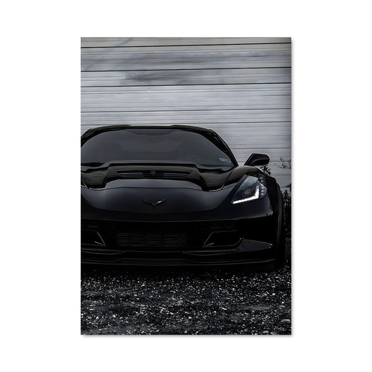 Poster Corvette Noire