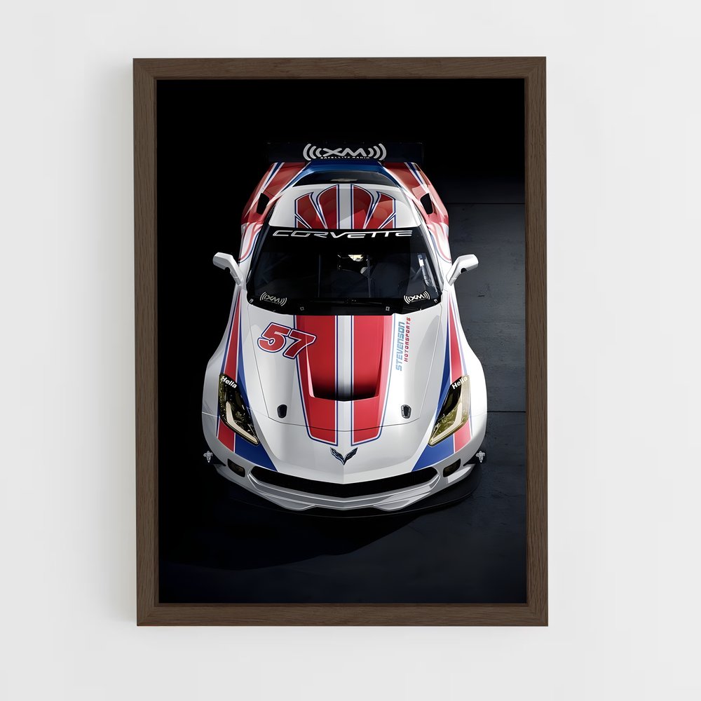 ap-corvette c7 gt3-r-3 cadre Bois foncé