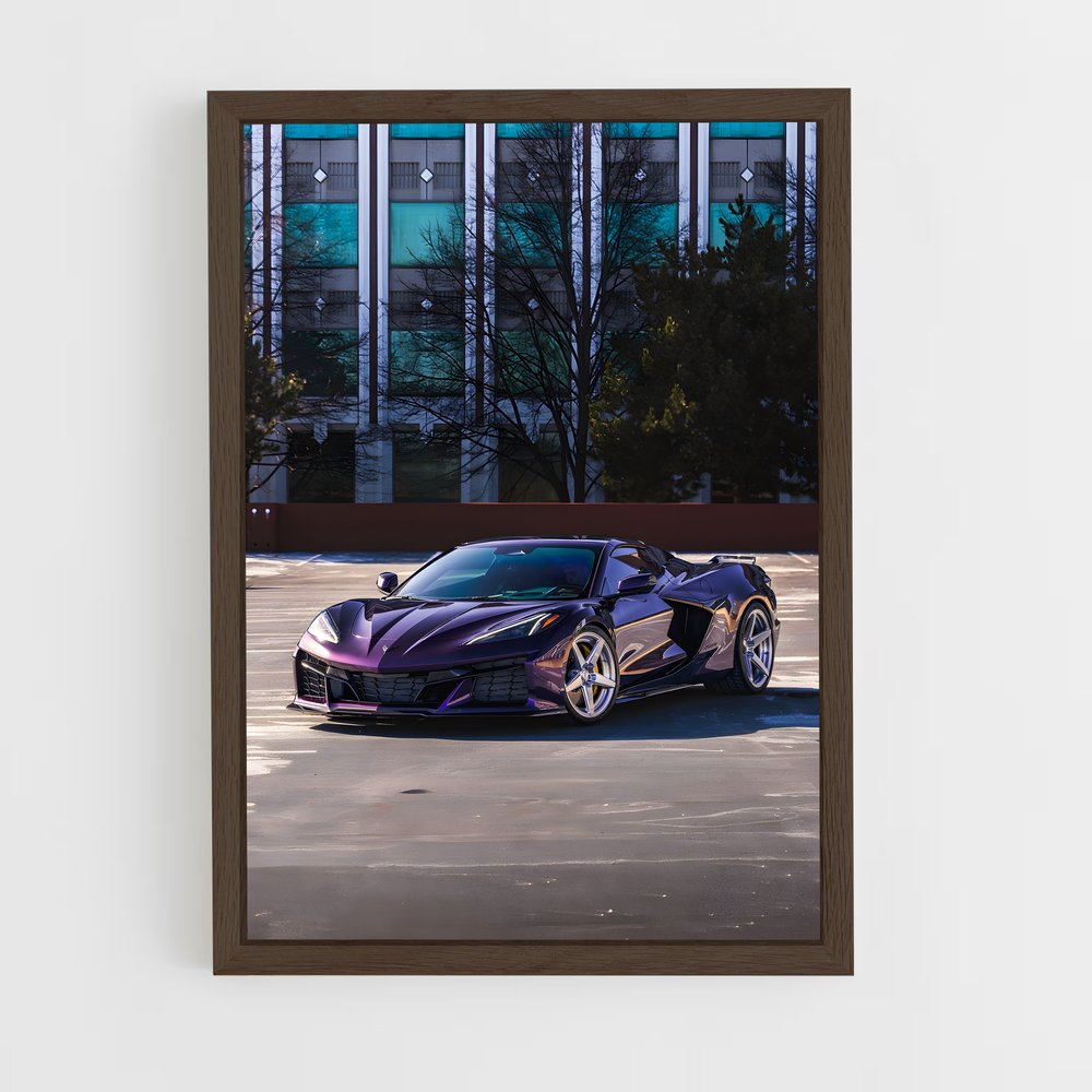 ap-corvette c8 z06-5 cadre Bois foncé