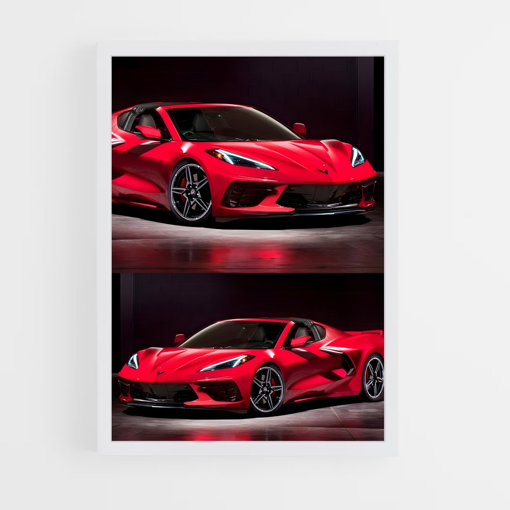 ap-corvette c8 z06-7 cadre Blanc