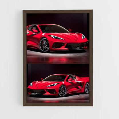 ap-corvette c8 z06-7 cadre Bois foncé