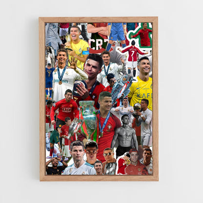 ap-cristiano ronaldo-10 cadre Bois clair