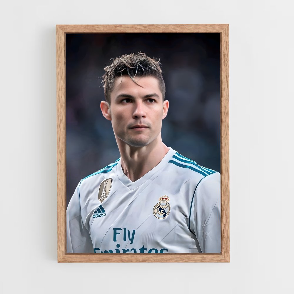 ap-cristiano ronaldo-8 cadre Bois clair