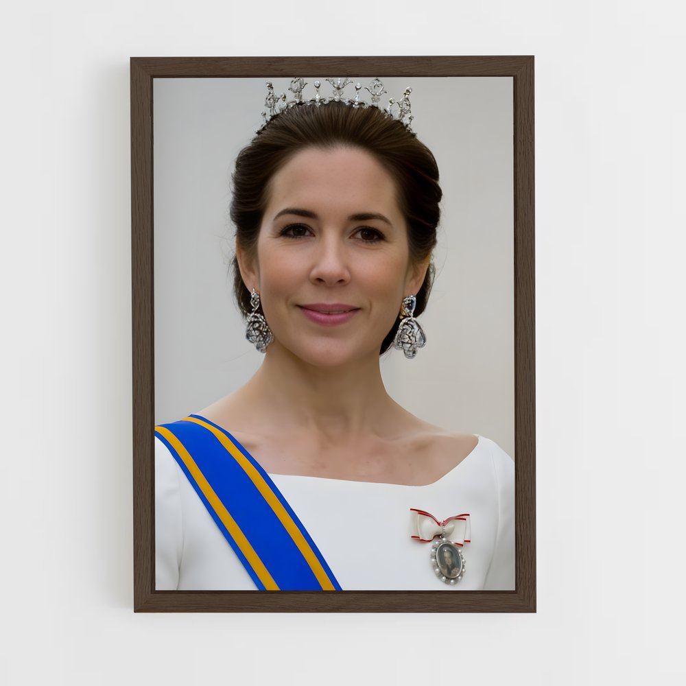 ap-crown princess mary-4 cadre Bois foncé