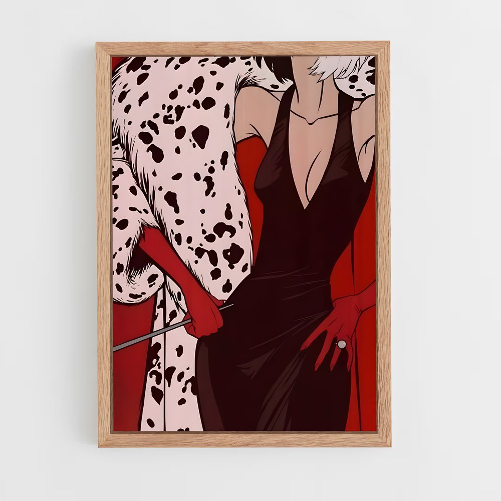 ap-cruella de vil-1 cadre Bois clair