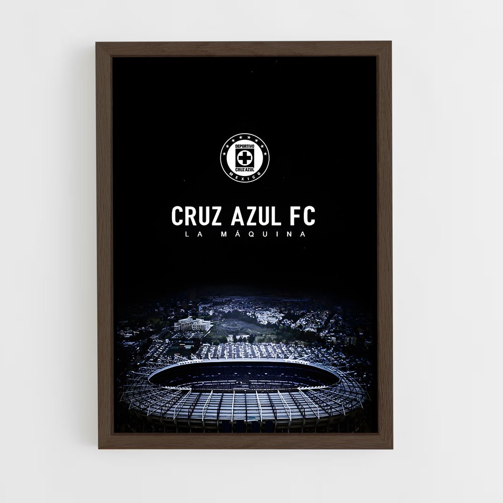 ap-cruz azul fc-13 cadre Bois foncé
