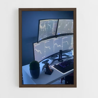 ap-crypto trader-6 cadre Bois foncé