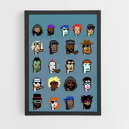 ap-cryptopunks-1 cadre Noir