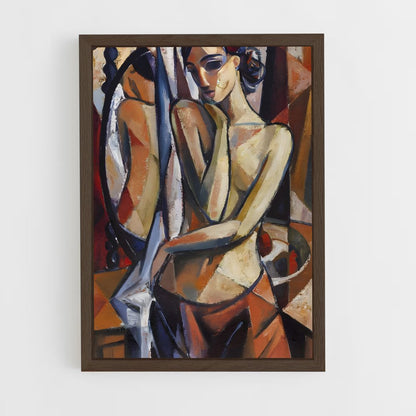 ap-cubism-3 cadre Bois foncé