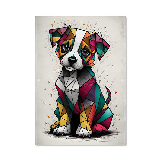 Poster Chiens Géométriques