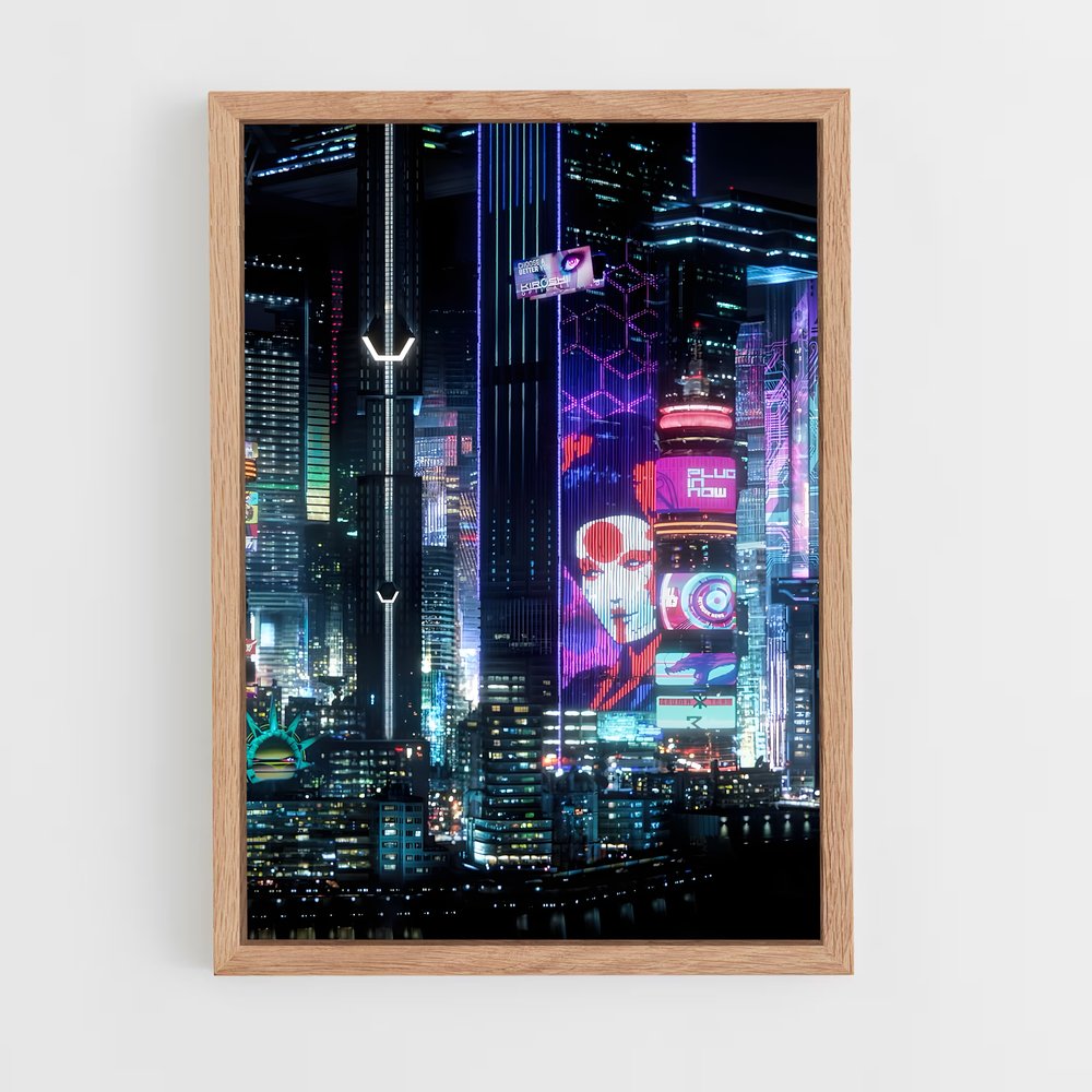 ap-cyberpunk-23 cadre Bois clair