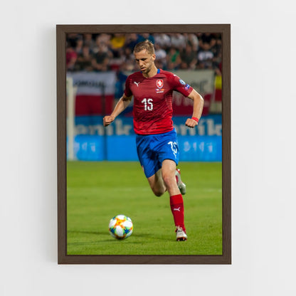 ap-czech republic national football team-3 cadre Bois foncé