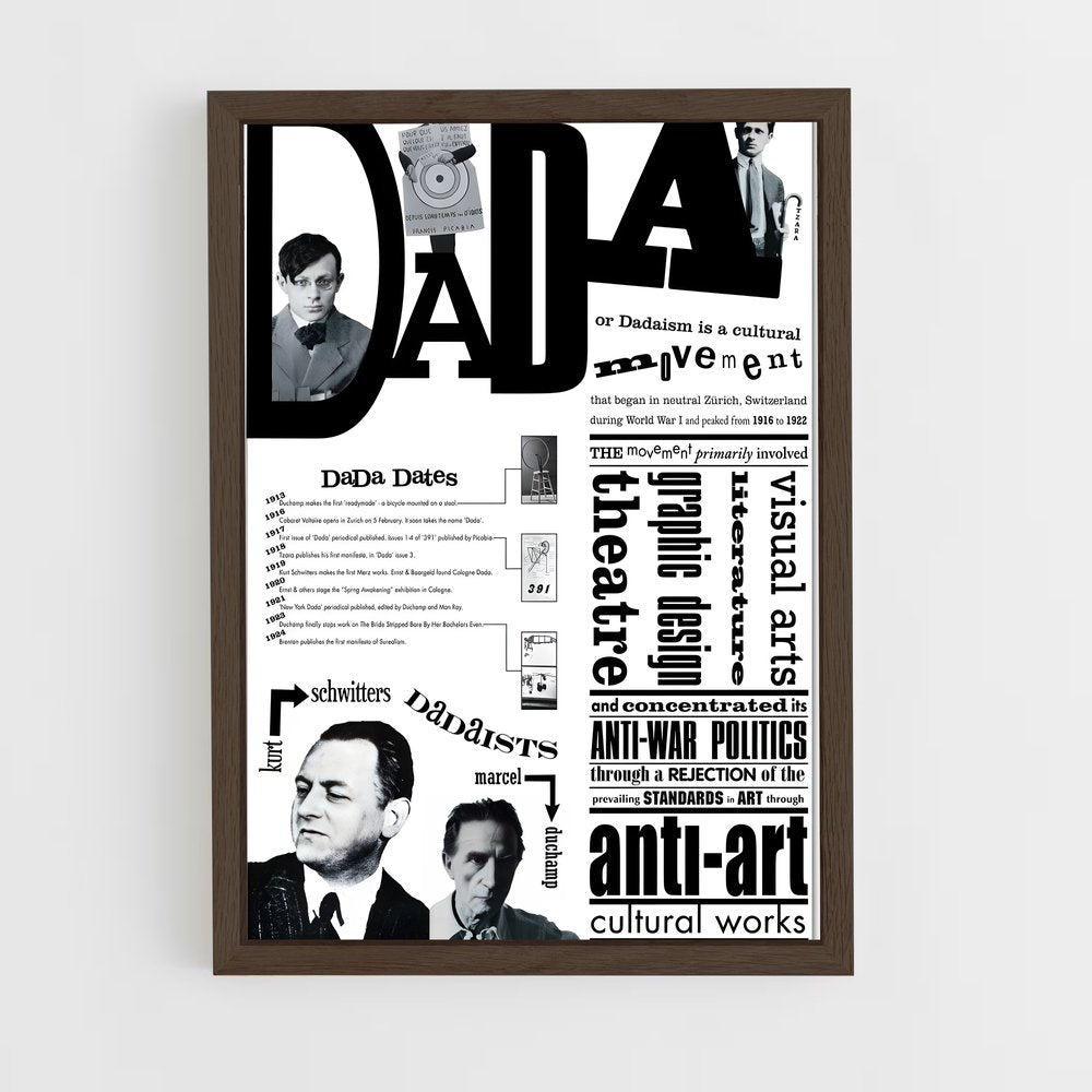 ap-dadaism-2 cadre Bois foncé