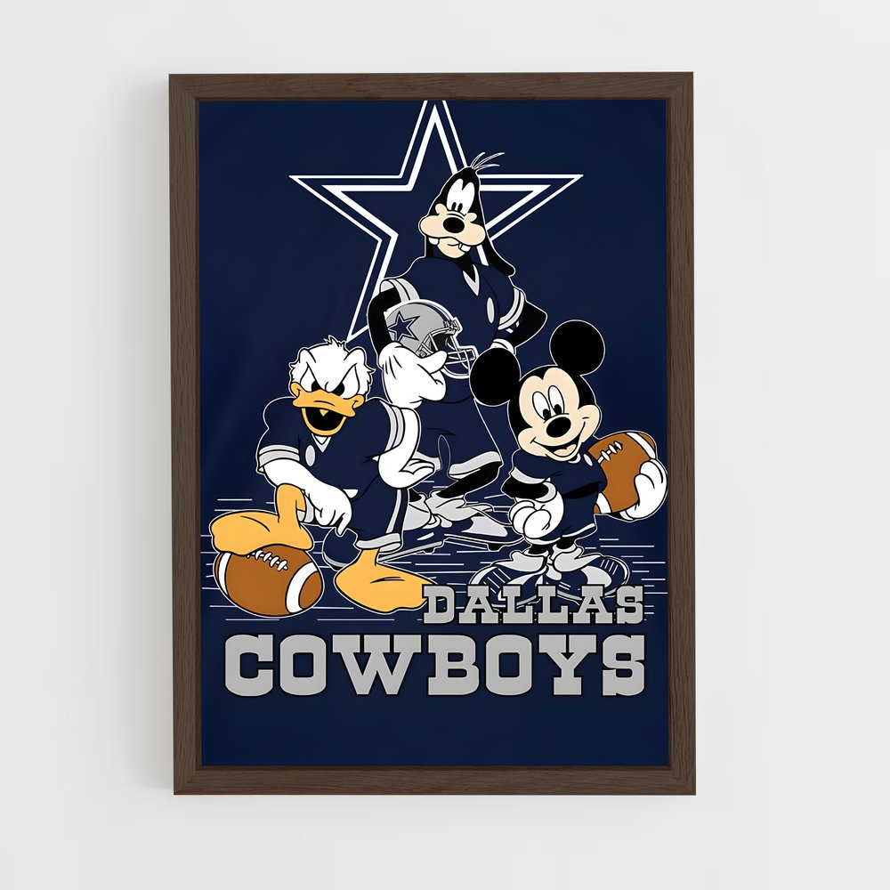ap-dallas cowboys-2 cadre Bois foncé