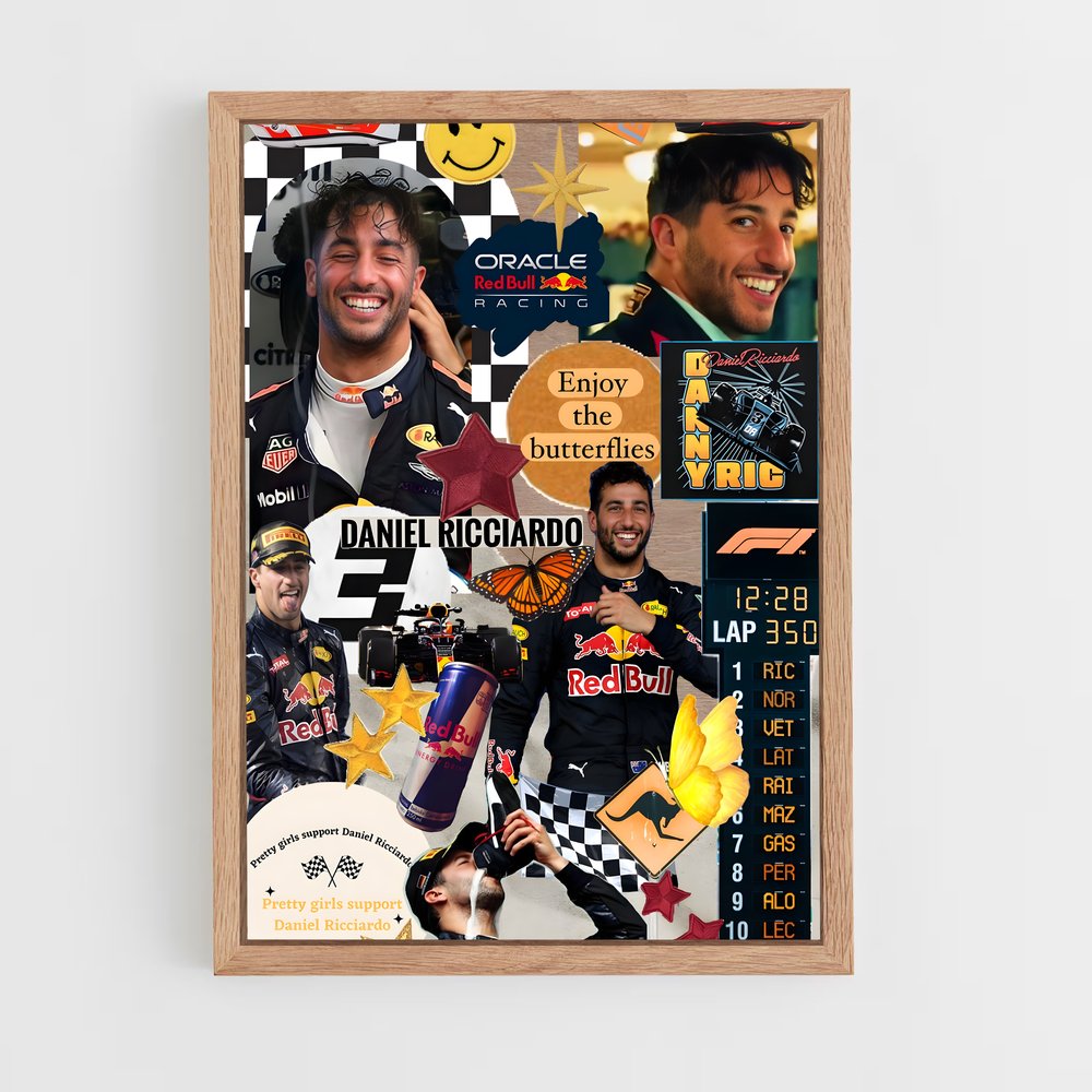 ap-daniel ricciardo-6 cadre Bois clair