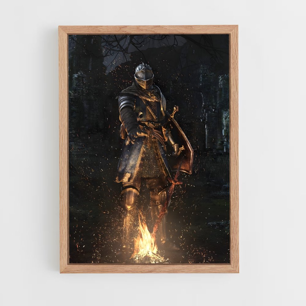 ap-dark souls-1 cadre Bois clair
