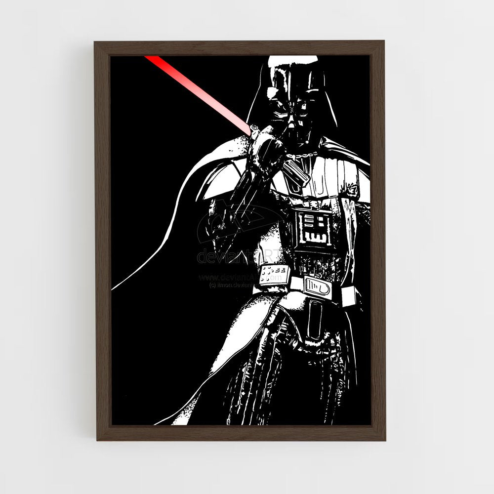 ap-darth vader-11 cadre Bois foncé