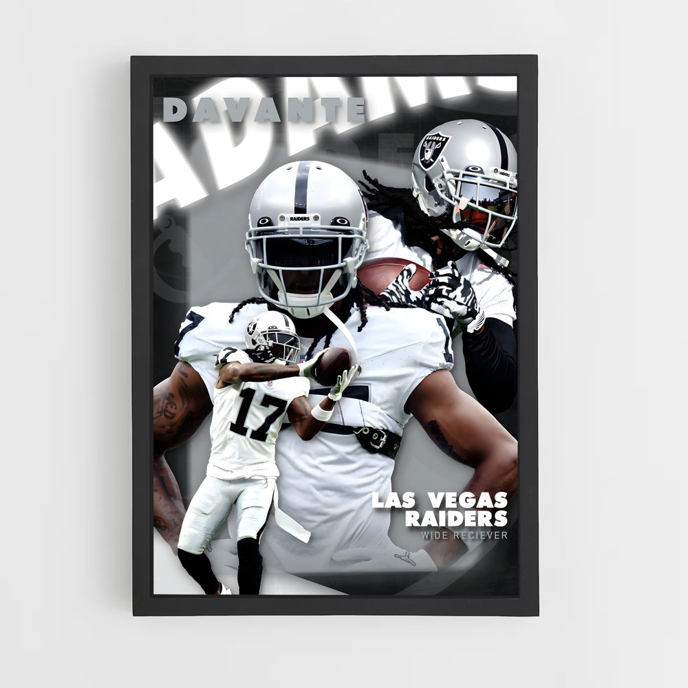 ap-davante adams-2 cadre Noir