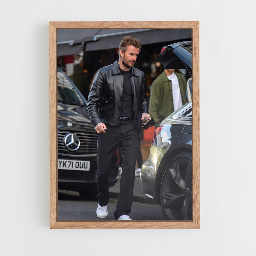 ap-david beckham-9 cadre Bois clair