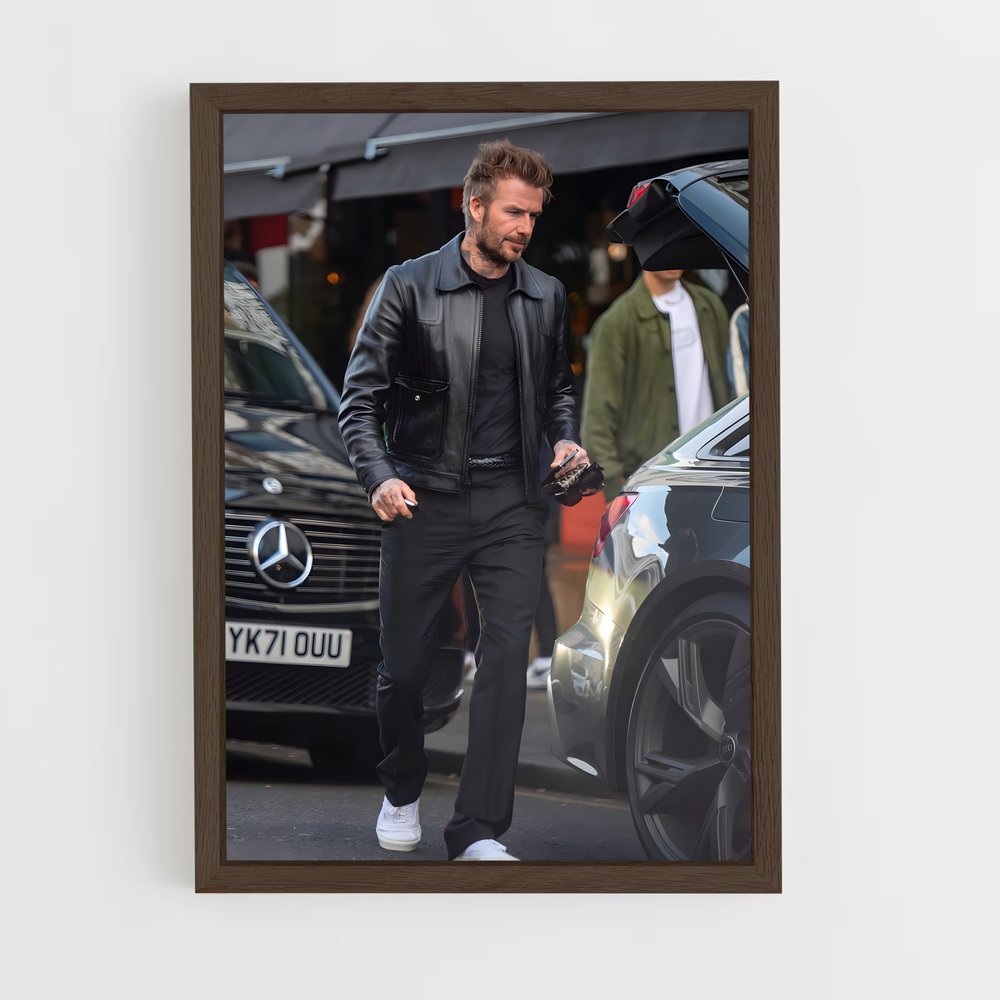 ap-david beckham-9 cadre Bois foncé