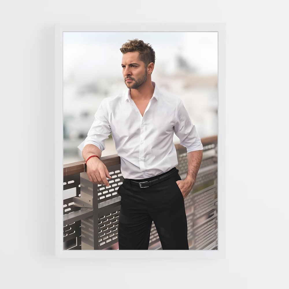 ap-david bisbal-4 cadre Blanc