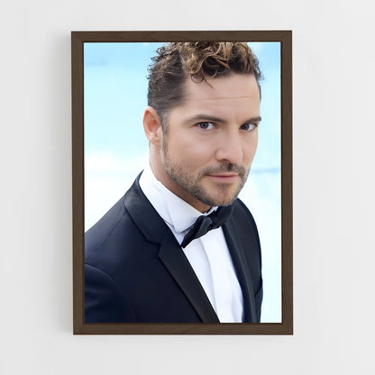 ap-david bisbal-5 cadre Bois foncé