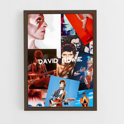 ap-david bowie-6 cadre Bois foncé