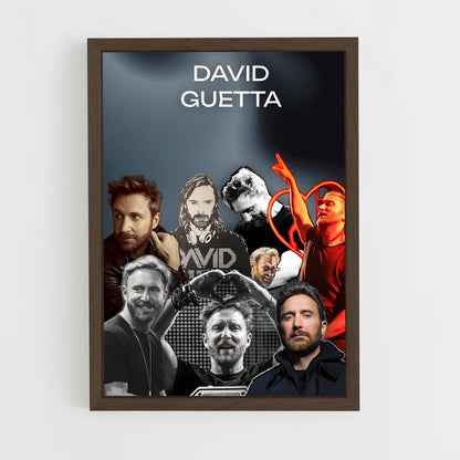 ap-david guetta-1 cadre Bois foncé