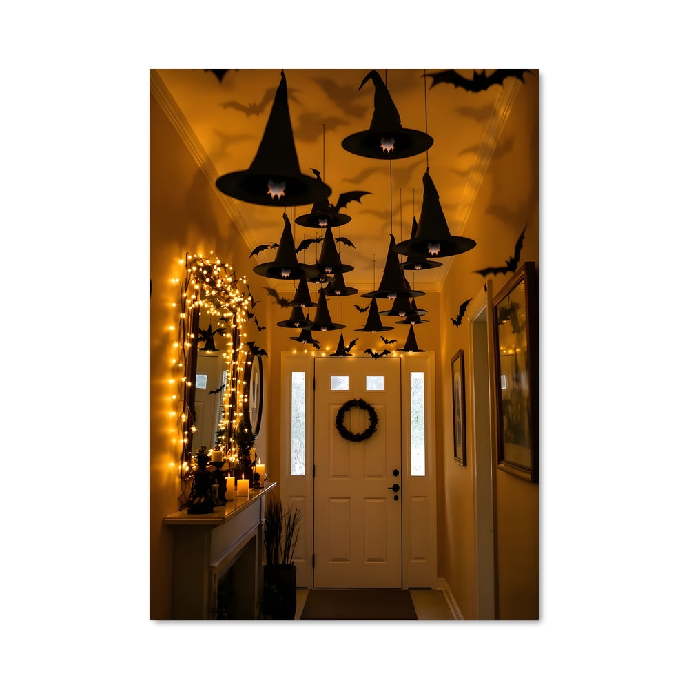 Poster Halloween Hallway