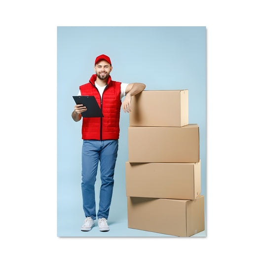 Poster Le Livreur Urbain