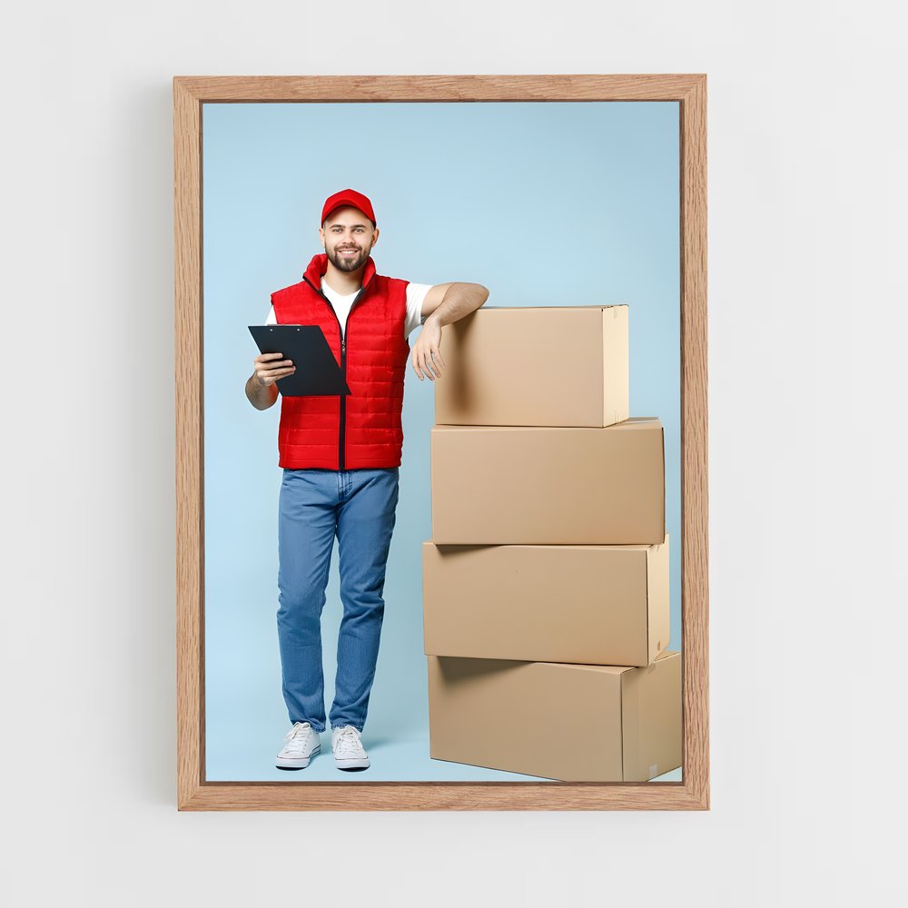 ap-delivery driver-5 cadre Bois clair