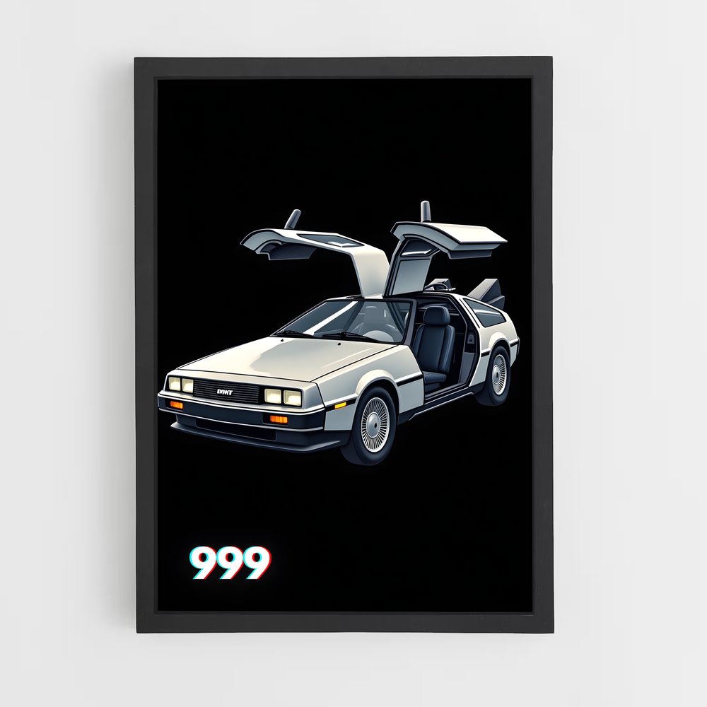 ap-delorean time machine-3 cadre Noir