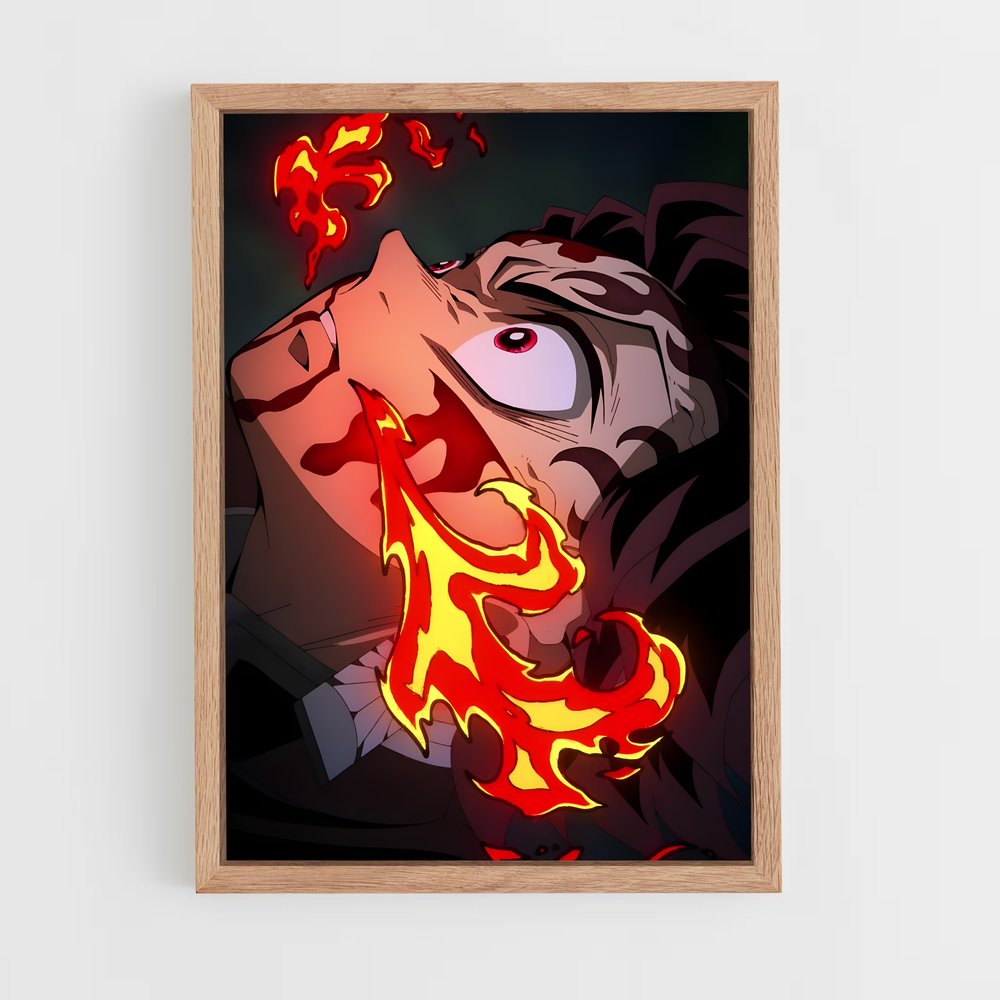 ap-demon slayer-10 cadre Bois clair