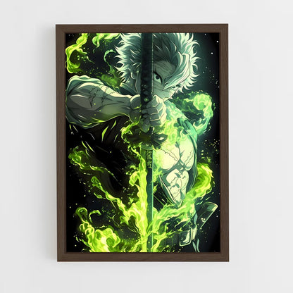ap-demon slayer-21 cadre Bois foncé