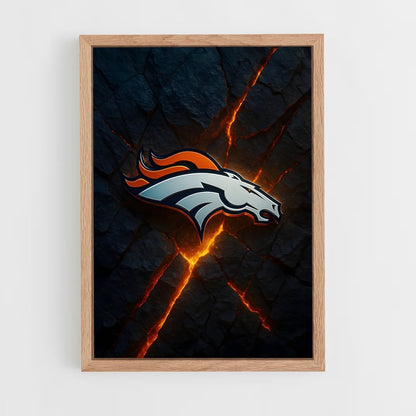 ap-denver broncos-6 cadre Bois clair