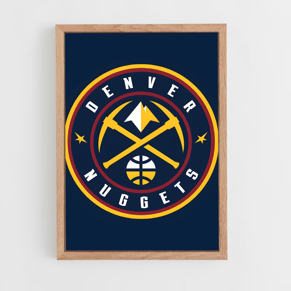 ap-denver nuggets-2 cadre Bois clair