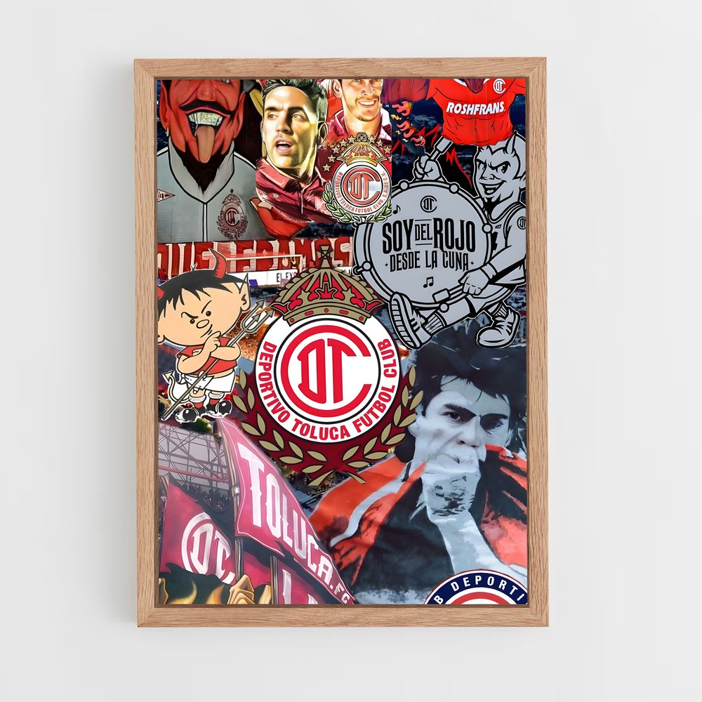 ap-deportivo toluca fc-14 cadre Bois clair