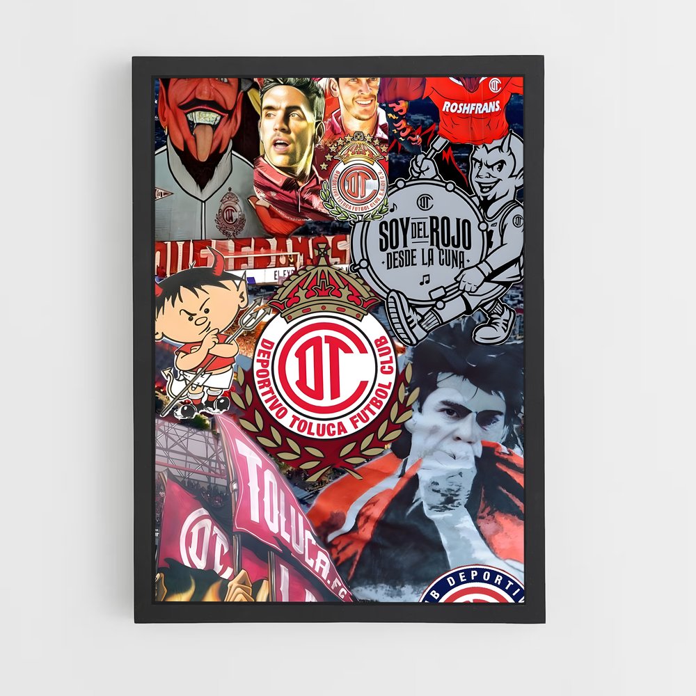 ap-deportivo toluca fc-14 cadre Noir