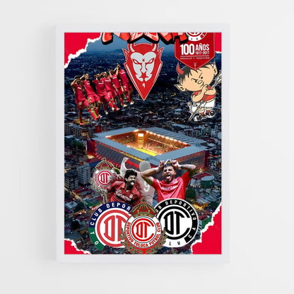 ap-deportivo toluca fc-4 cadre Blanc