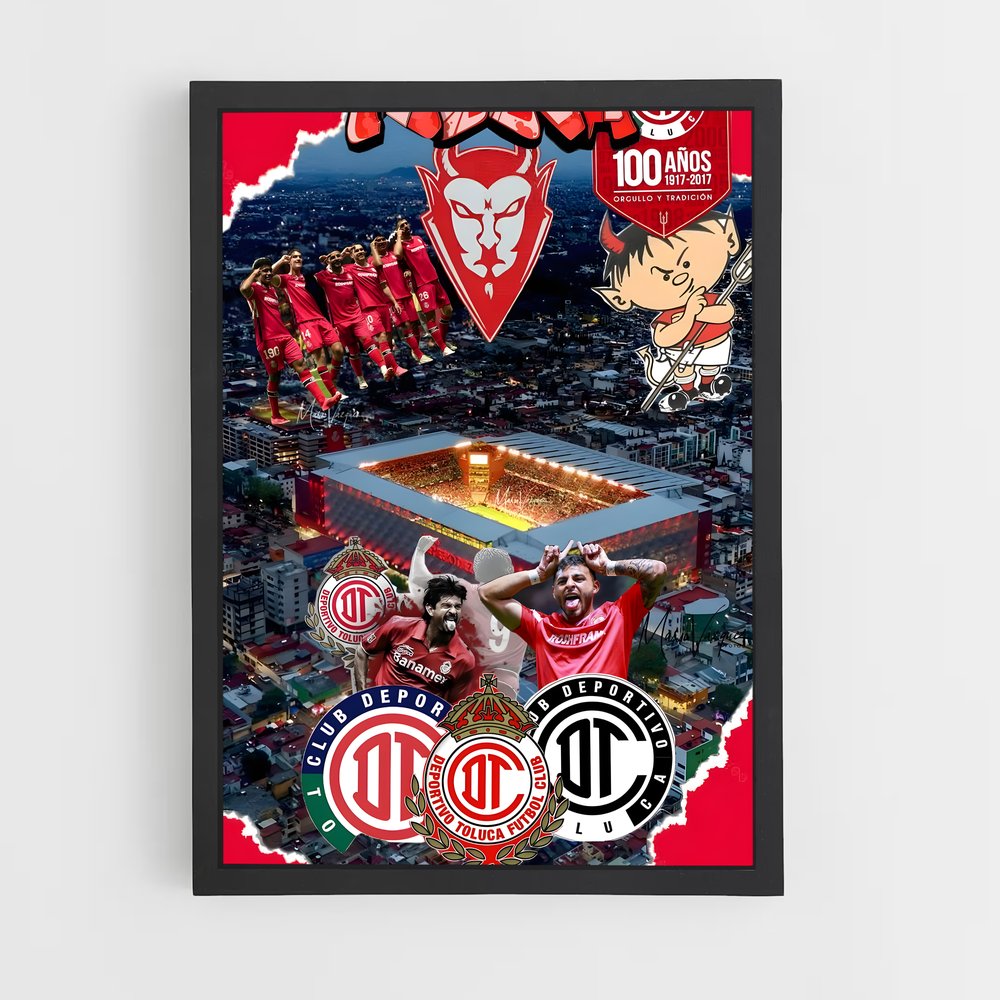 ap-deportivo toluca fc-4 cadre Noir