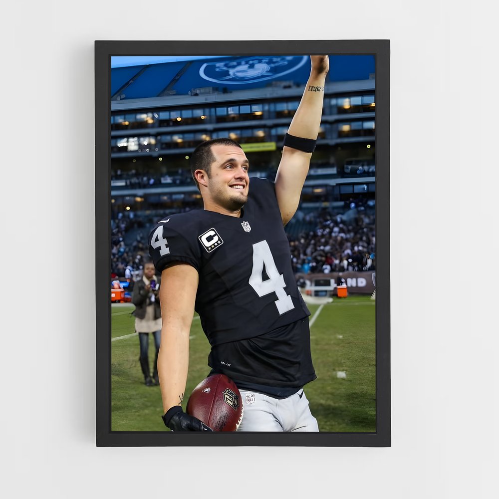 ap-derek carr-2 cadre Noir