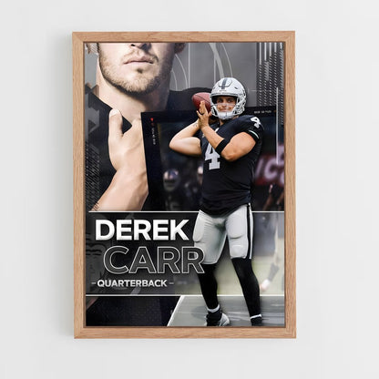 ap-derek carr-3 cadre Bois clair