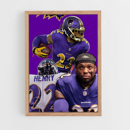 ap-derrick henry-2 cadre Bois clair