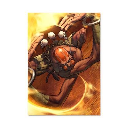 Poster Dhalsim en Flammes