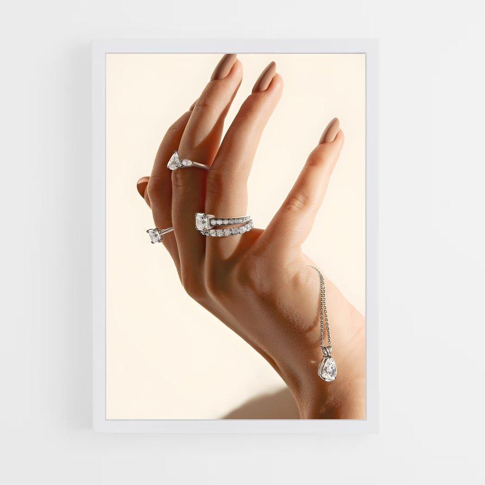 ap-diamond hands-1 cadre Blanc