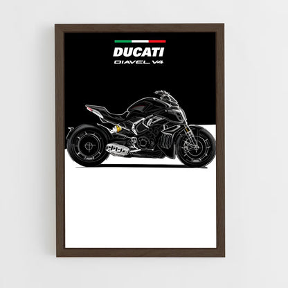 ap-diavel v4-2 cadre Bois foncé