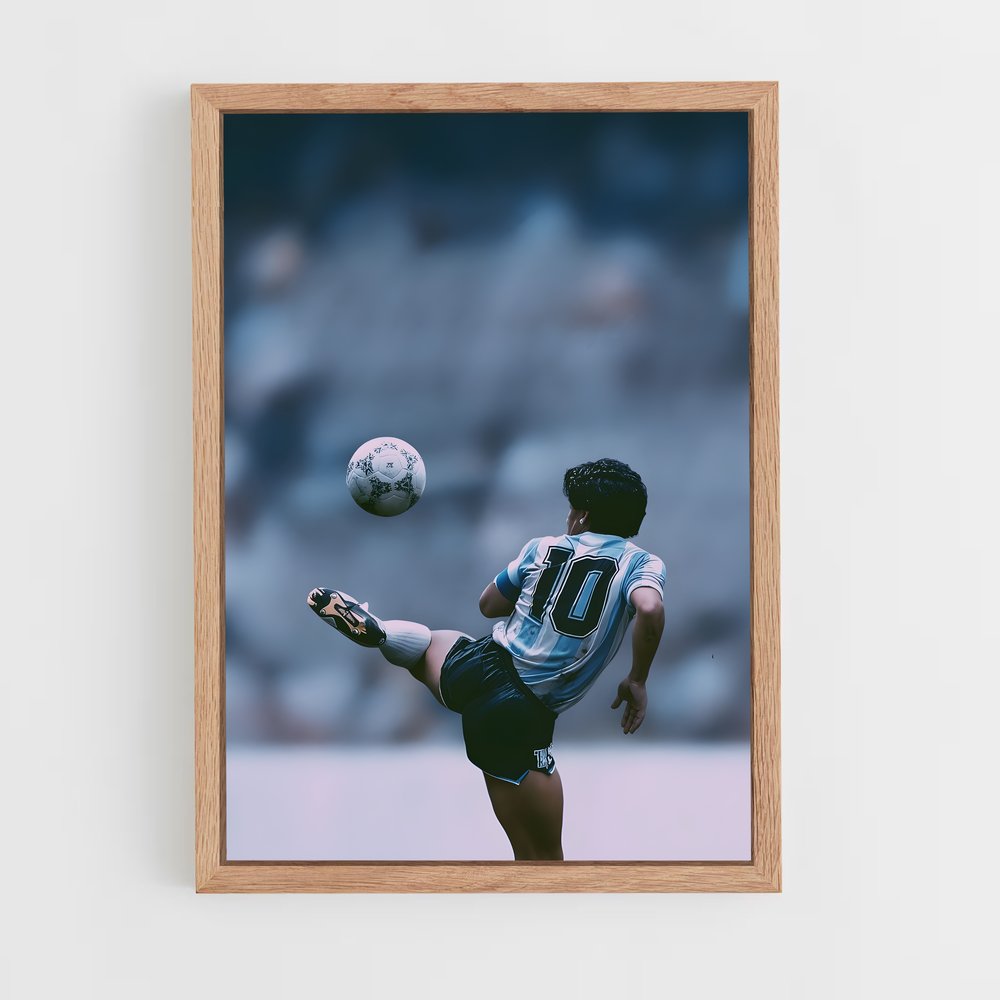 ap-diego maradona-1 cadre Bois clair