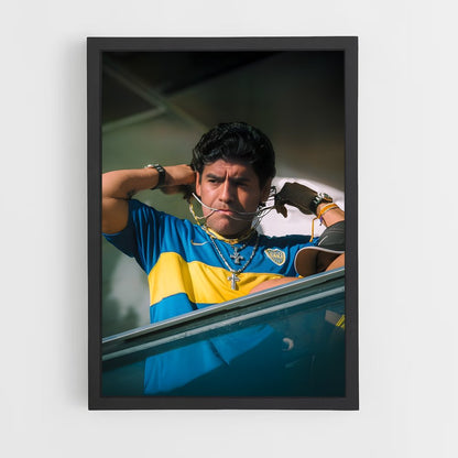 ap-diego maradona-4 cadre Noir
